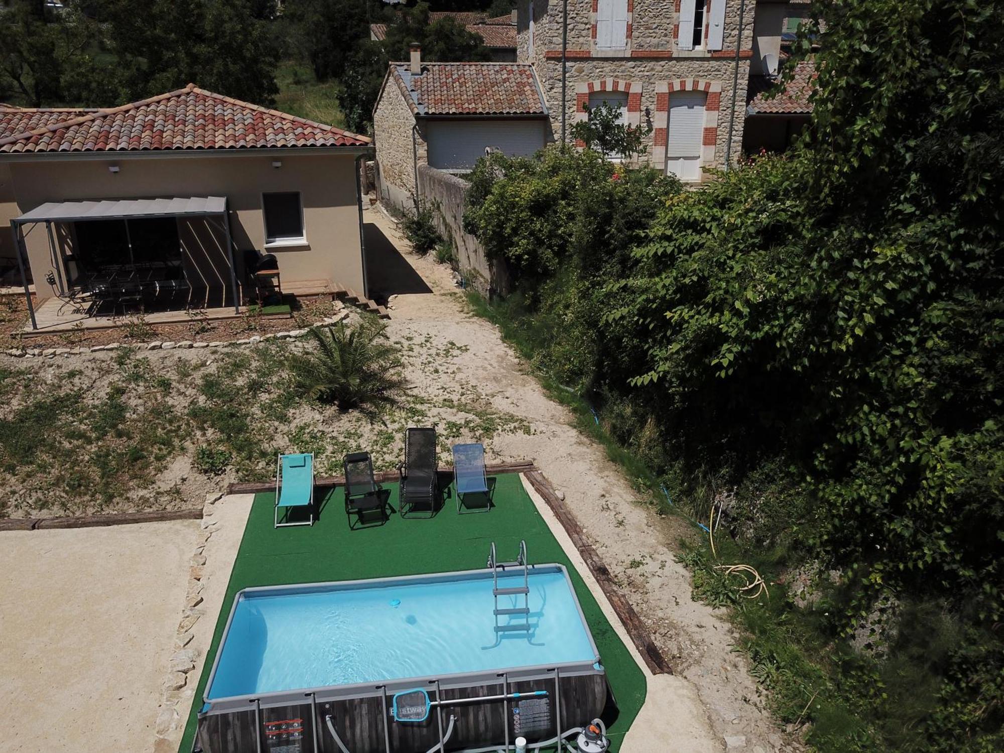 Gite Le Chaudron 1 A 7Pers Avec Piscine Villa Montclar-sur-Gervanne Bagian luar foto