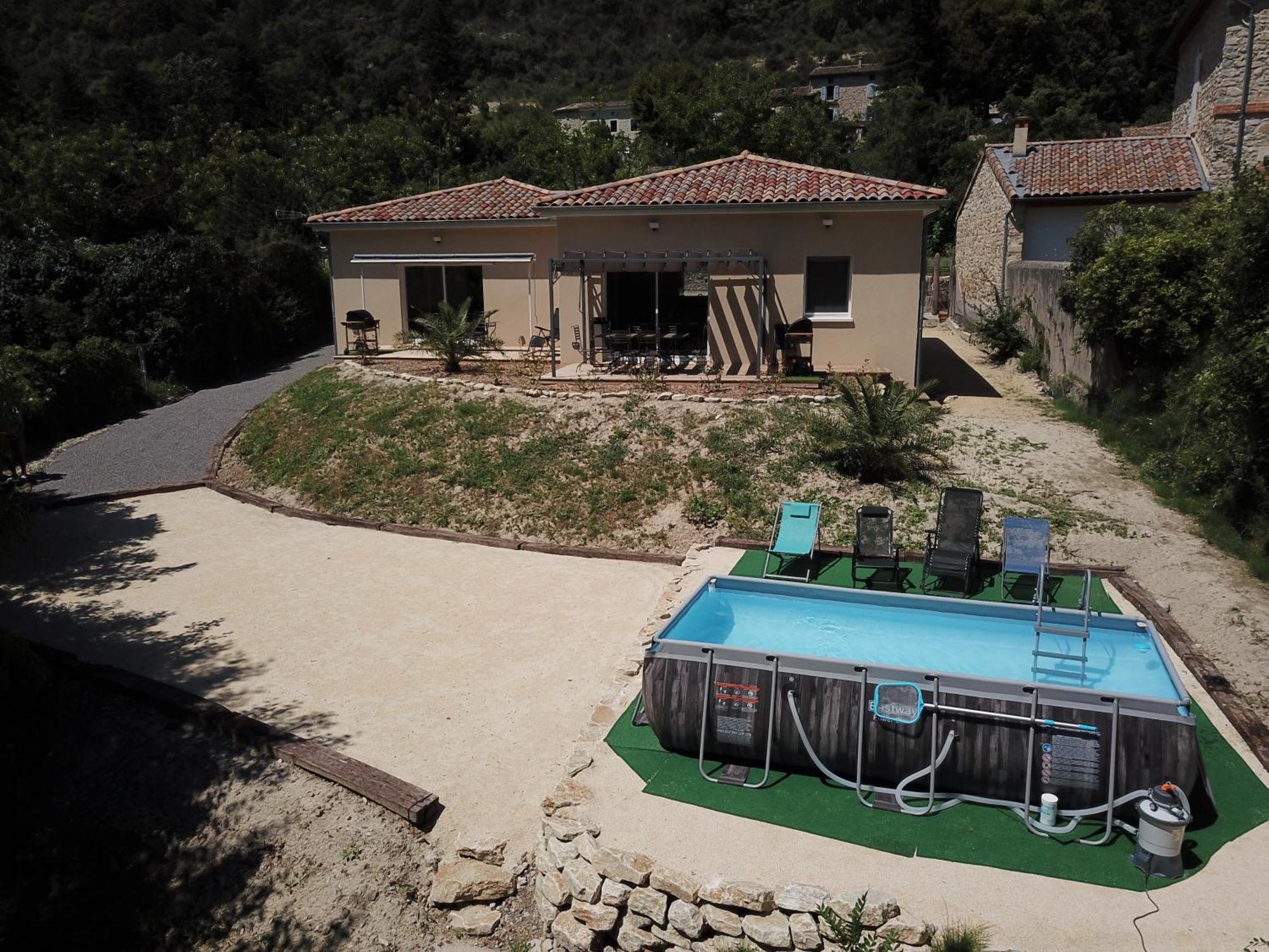 Gite Le Chaudron 1 A 7Pers Avec Piscine Villa Montclar-sur-Gervanne Bagian luar foto